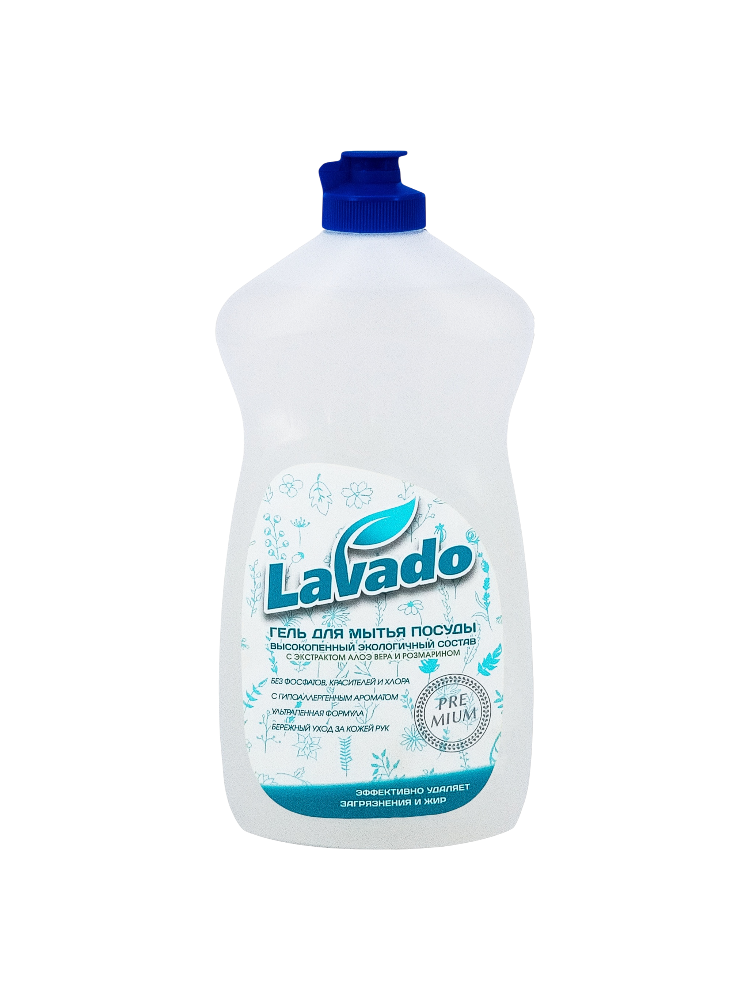 ГЕЛЬ Д/МЫТЬЯ ПОСУДЫ LAVADO ECO 500МЛ АЛОЭ И РОЗМАРИН