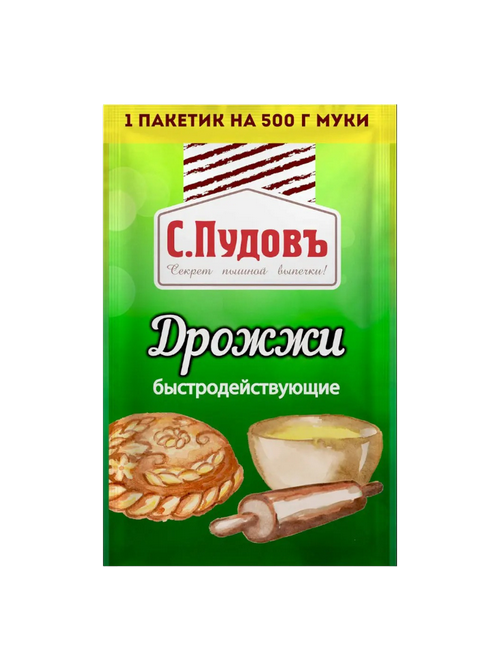 ДРОЖЖИ ПУДОФФ 6Г БЫСТРОДЕЙСТ ХЛЕБОПЕК СУХ