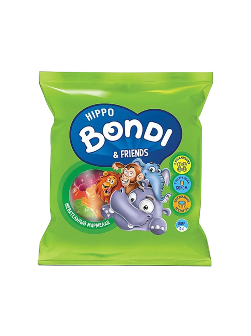 ЖЕВ МАРМЕЛАД HIPPO BONDI & FRIENDS 30Г С ВИТАМИНОМ