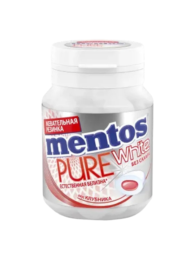 ЖЕВ РЕЗ MENTOS PURE FRESH 54Г КЛУБНИКА