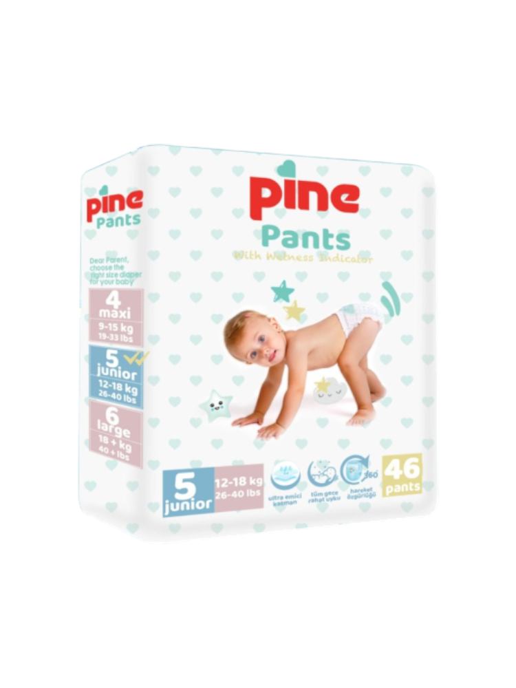 ДЕТСКИЕ ТРУСИКИ PAIN PANTS ECO PACK JUNIOR 12-18КГ РАЗМЕР5 46ШТ