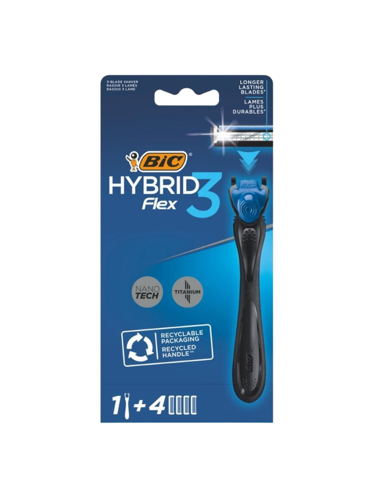 КАССЕТЫ BIC FLEX 3 HYBRID 4ШТ 