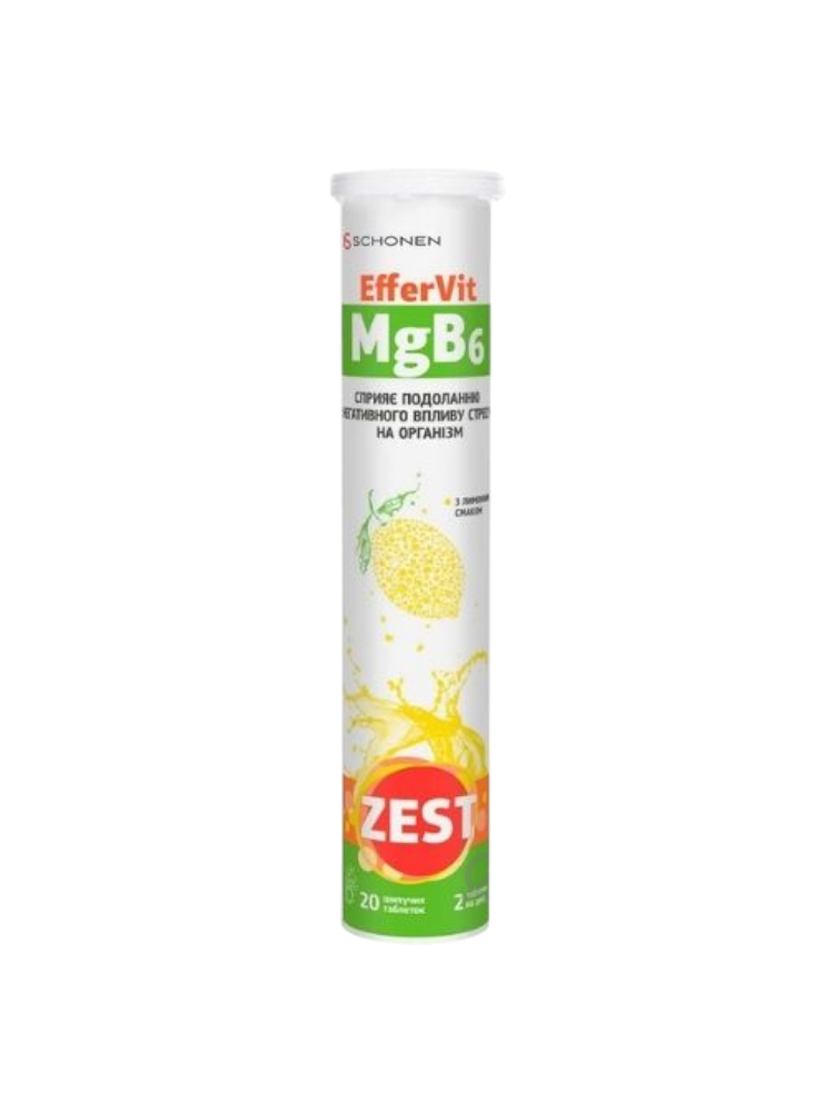 Еффервит Магний В6 №20 шип.табл.ZEST