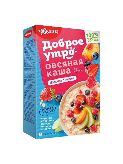 КАША УВЕЛКА 5*40Г ОВСЯНАЯ АССОРТИ 