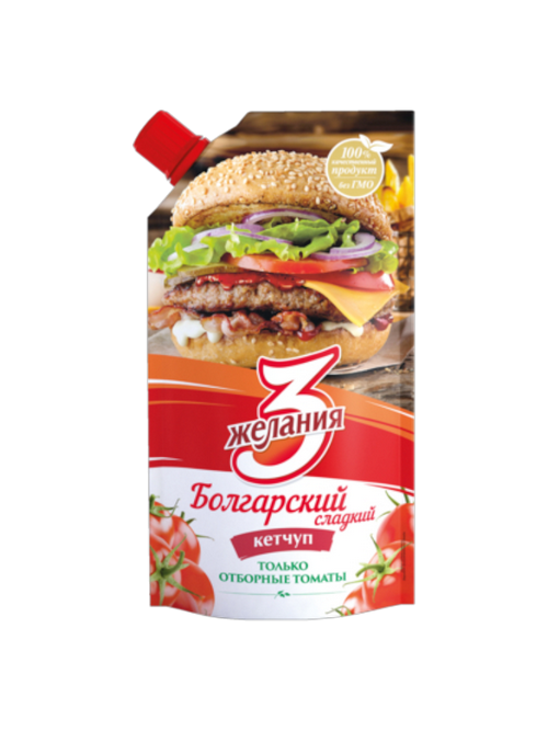 КЕТЧУП 3 ЖЕЛАНИЯ 100Г БОЛГАРСКИЙ ЕФК