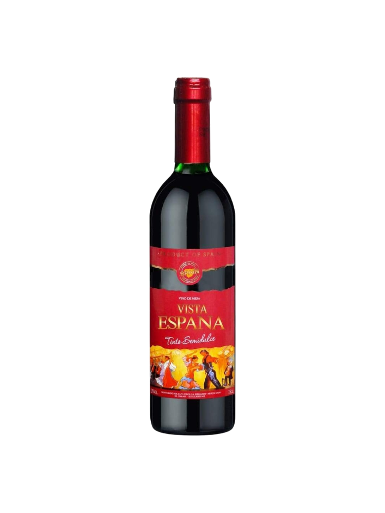 ВИНО VISTA ESPANA TINTO SEMI SWEET 0.75Л КР П/СЛ - фото 1