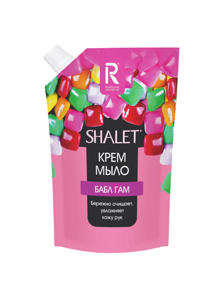 КРЕМ-МЫЛО SHALET 1Л БАБЛ ГАМ ДОЙ-ПАК 