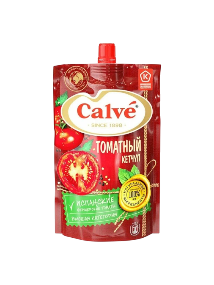 КЕТЧУП CALVE 350Г ТОМАТНЫЙ Д/П