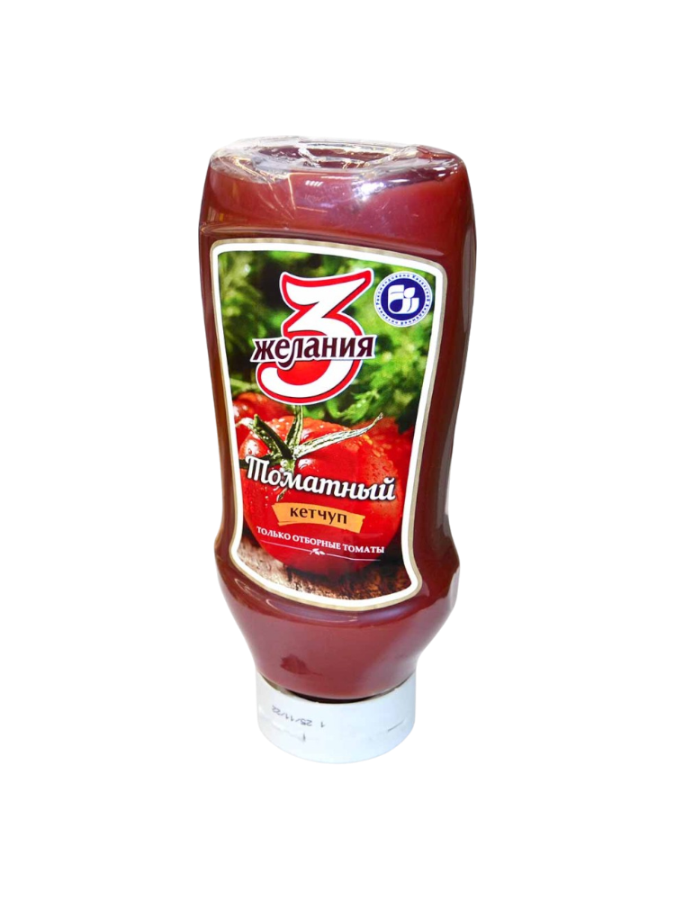 КЕТЧУП 3 ЖЕЛАНИЯ 515Г ТОМАТНЫЙПЛ/Б