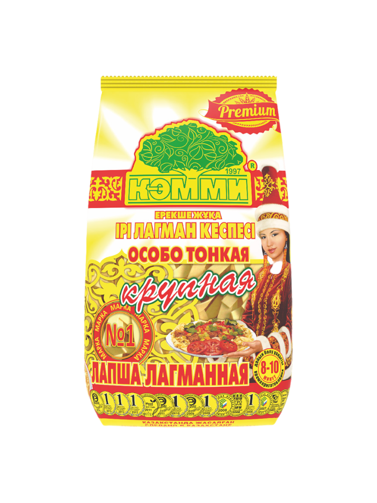 ЛАПША КЭММИ 250Г ЛАГМАННАЯ КРУПНАЯ 