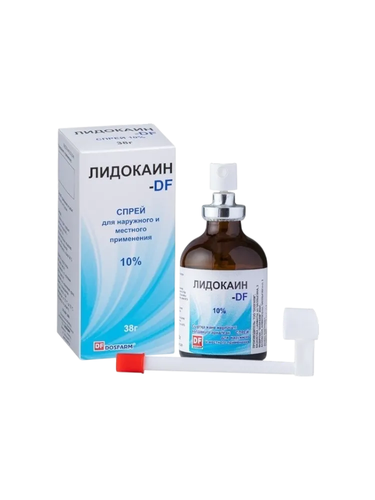 Лидокаин DF спрей 10 % 38г