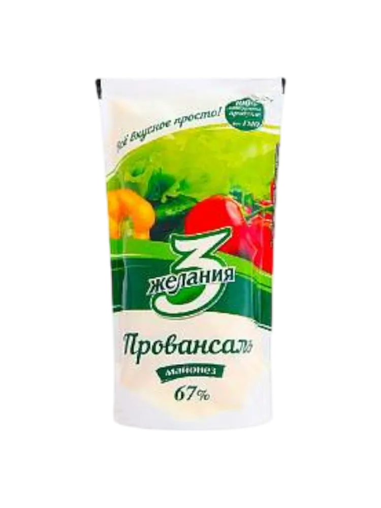 МАЙОНЕЗ 3 ЖЕЛАНИЯ 150Г ПРОВАНСАЛЬ 67%