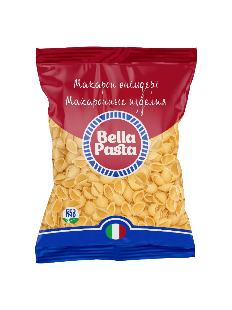 МАКАРОНЫ BELLA PASTA 400Г РАКУШКА 20ММ