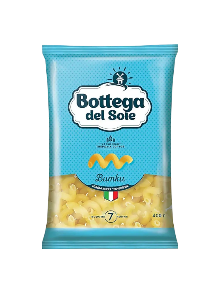 МАКАРОНЫ BOTTEGA DEL SOLE 400ГР ВИТКИ