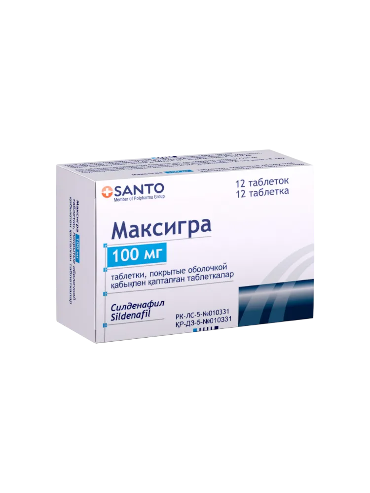 Максигра таблетки п/о 100мг №12