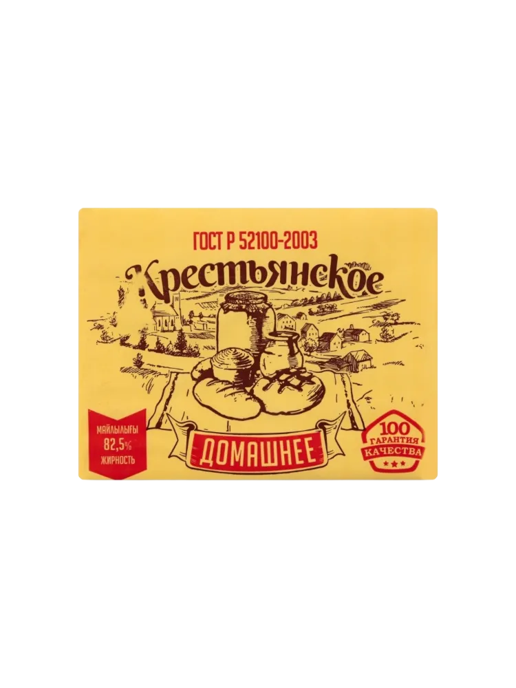 МАСЛО КРЕСТЬЯНСКОЕ 180Г 82.5% ДОМАШНЕЕ 