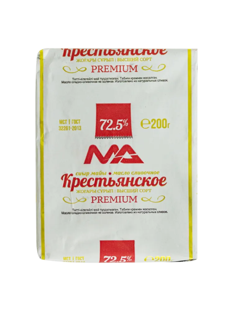 МАСЛО МОЛ АЛЬЯНС 200Г КРЕСТЬЯНСКОЕ 72,5% ПРЕМИУМ 