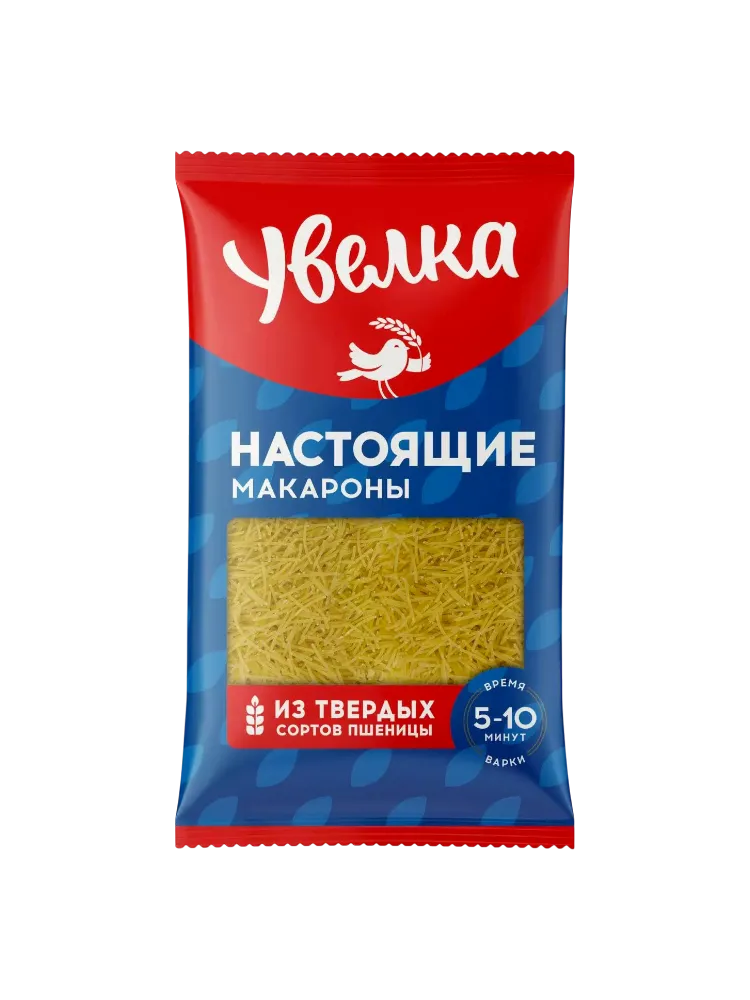 МАКАРОНЫ УВЕЛКА 450Г ВЕРМИШЕЛЬ ПАУТИНКА