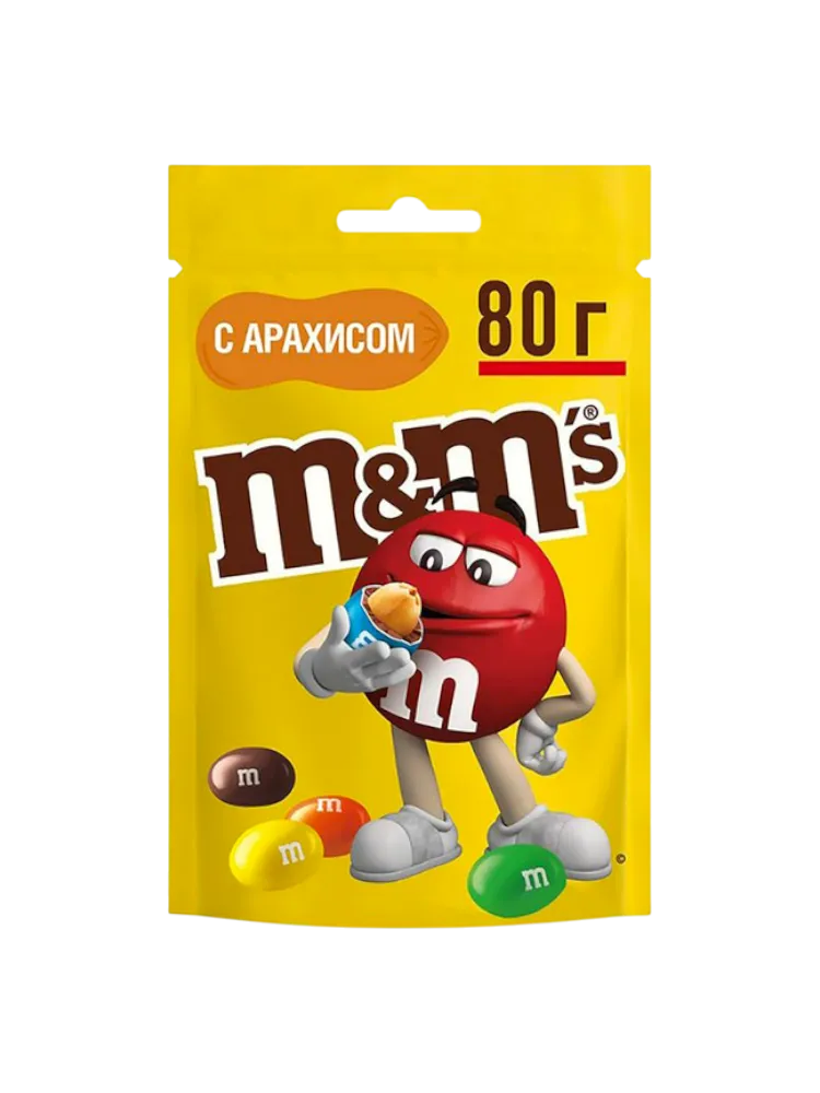 ДРАЖЕ M&M 80Г АРАХИС 