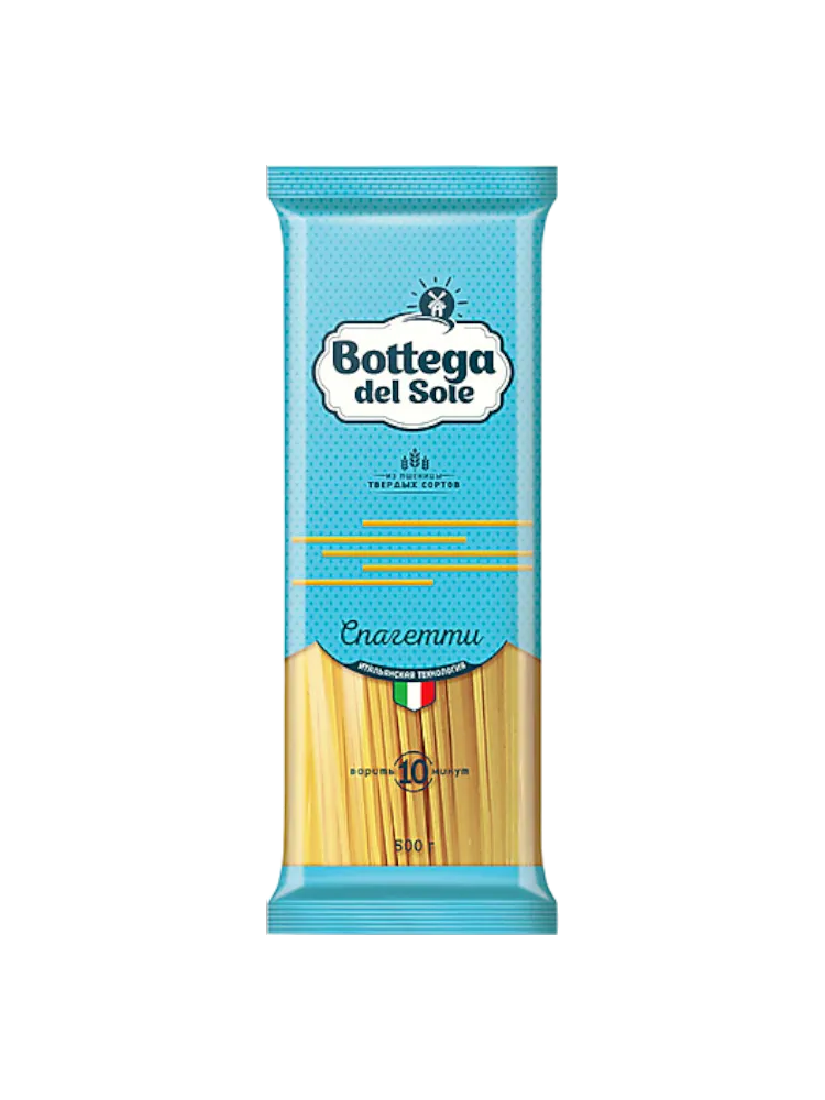 МАКАРОНЫ BOTTEGA DEL SOLE 500ГР СПАГЕТТИ