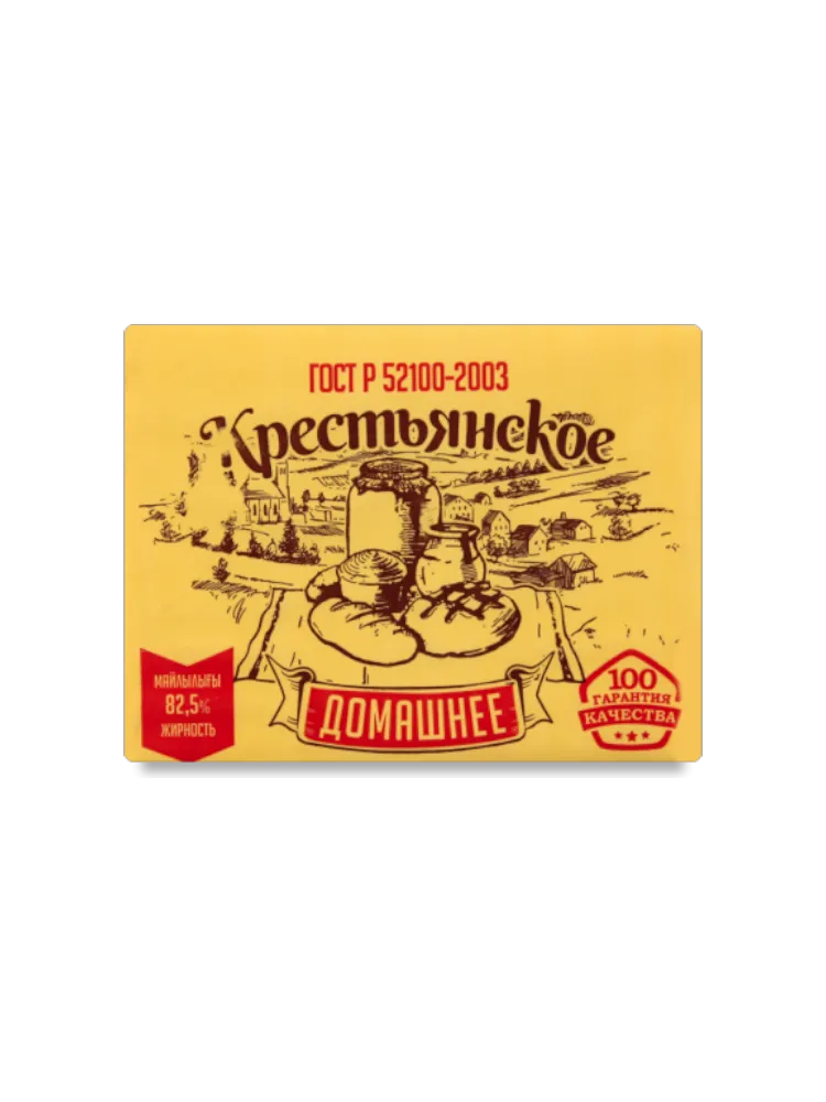 МАСЛО КРЕСТЬЯНСКОЕ 480Г 82.5% ДОМАШНЕЕ 