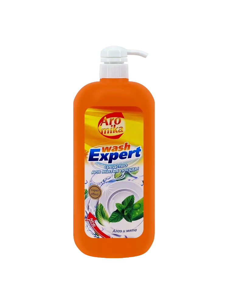 ГЕЛЬ Д/ПОСУДЫ WASH EXPERT 1100МЛ АЛОЭ И МЯТА