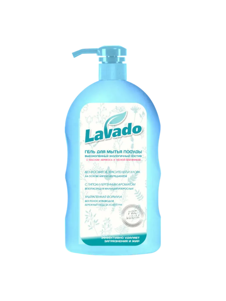 ГЕЛЬ Д/МЫТЬЯ ПОСУДЫ LAVADO ECO 500МЛ АБРИКОС И ЗЕМЛЯНИКА 