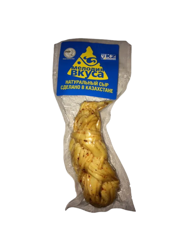 МЕЛОДИЯ ВКУСА СЫР ЧЕЧИЛ КОСА 130Г КОПЧЕНЫЙ В/У