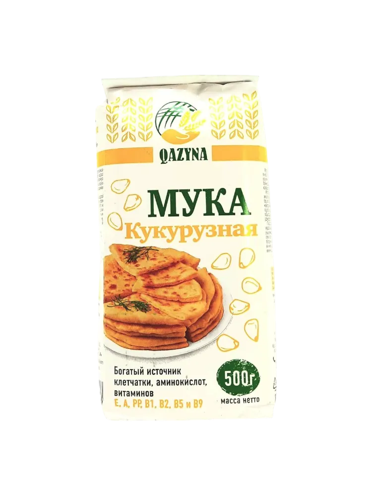 МУКА КУКУРУЗНАЯ QAZYNA 500 ГР