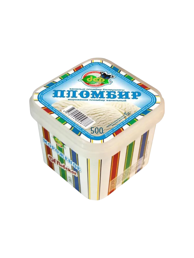 МОРОЖ ДЕП 750Г ПЛОМБИР ВАНИЛЬНЫЙ