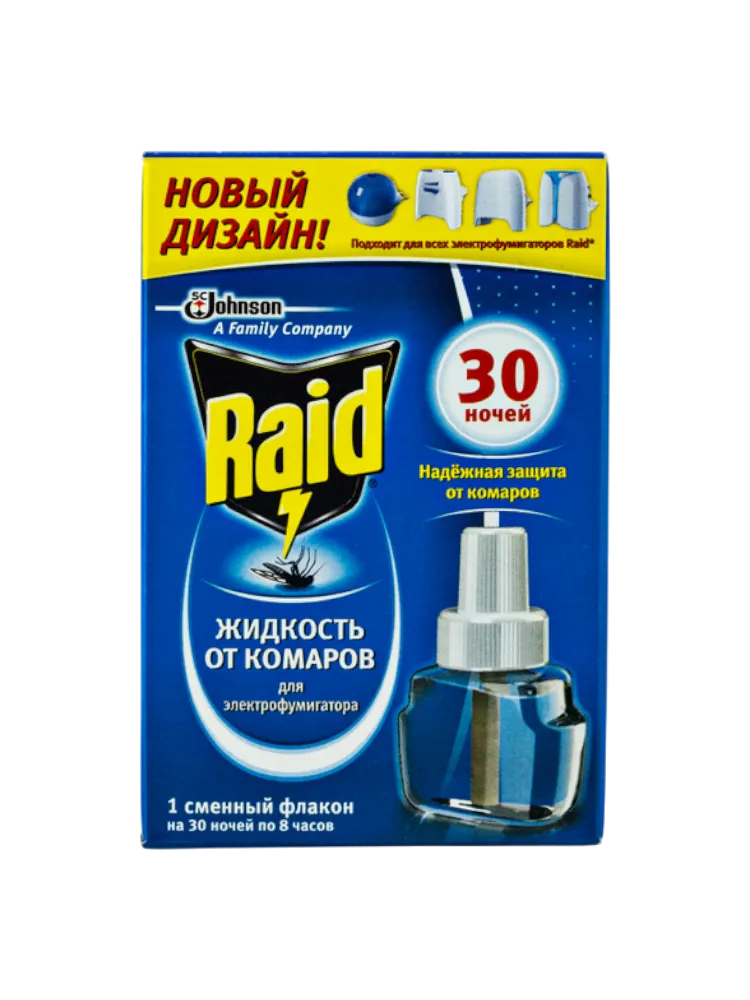 ЖИДКОСТЬ RAID Д/ФУМИГ 30 НОЧЕЙ СМЕН ФЛАКОН