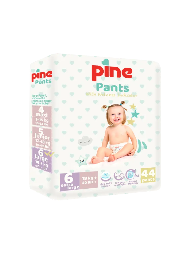 ДЕТСКИЕ ТРУСИКИ PAIN PANTS ECO PACK EXTRA LARGE 18+КГ РАЗМЕР6 44ШТ