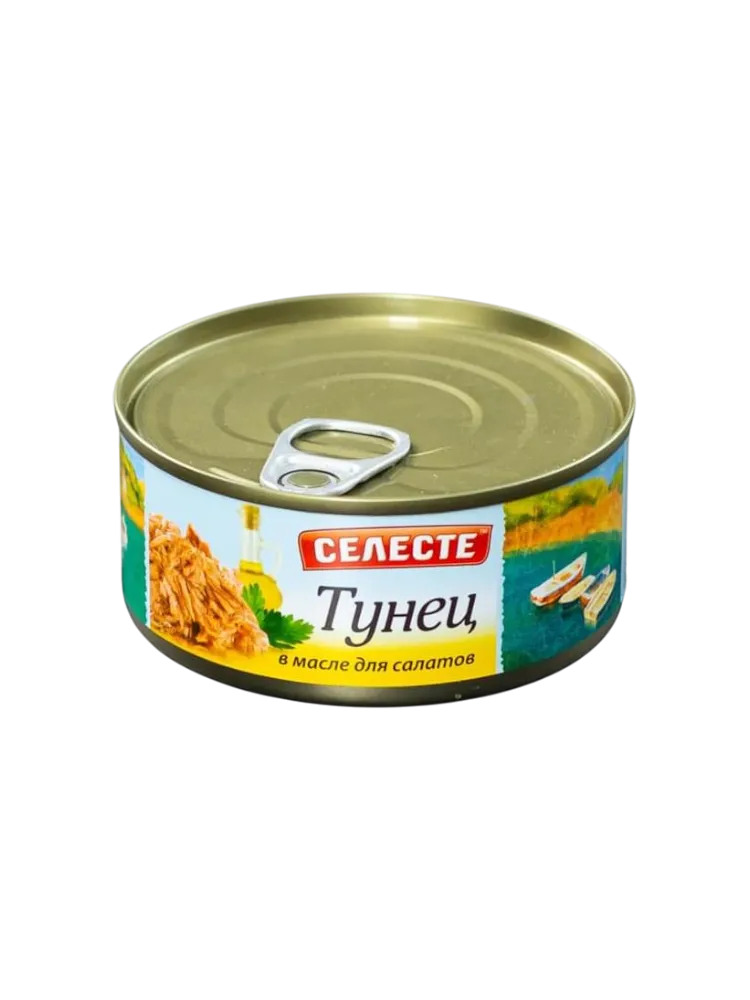 КОНСЕРВЫ CELESTE 140Г ТУНЕЦ В МАСЛЕ