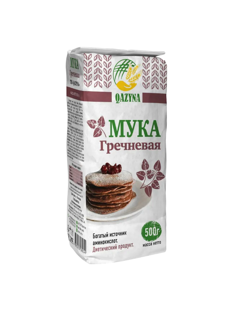 МУКА ГРЕЧНЕВАЯ QAZYNA 500 ГР