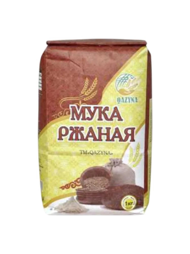 МУКА РЖАНАЯ 1КГ QAZYNA