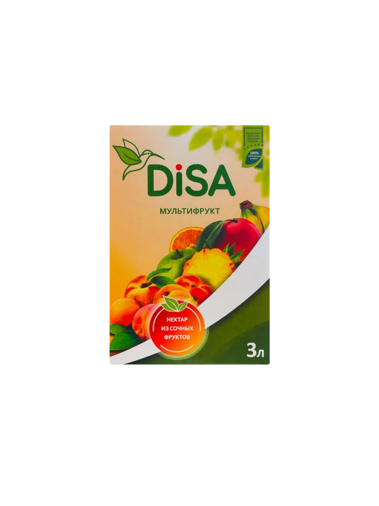 НЕКТАР DISA 3Л МУЛЬТИФРУКТ С МЯКОТЬЮ Т/ПАК