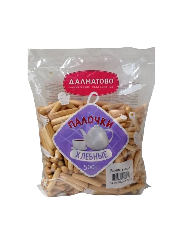 ПАЛОЧКИ ХЛЕБНЫЕ ВАНИЛЬНЫЕ ДАЛМАТОВО