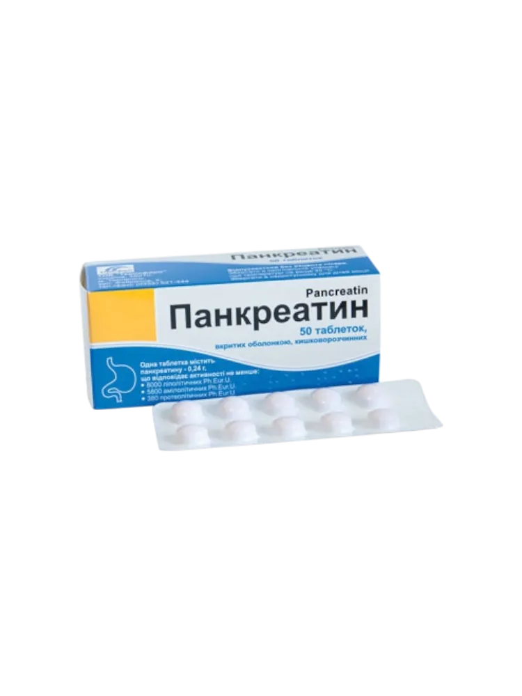 Панкреатин таб 0,24г №50