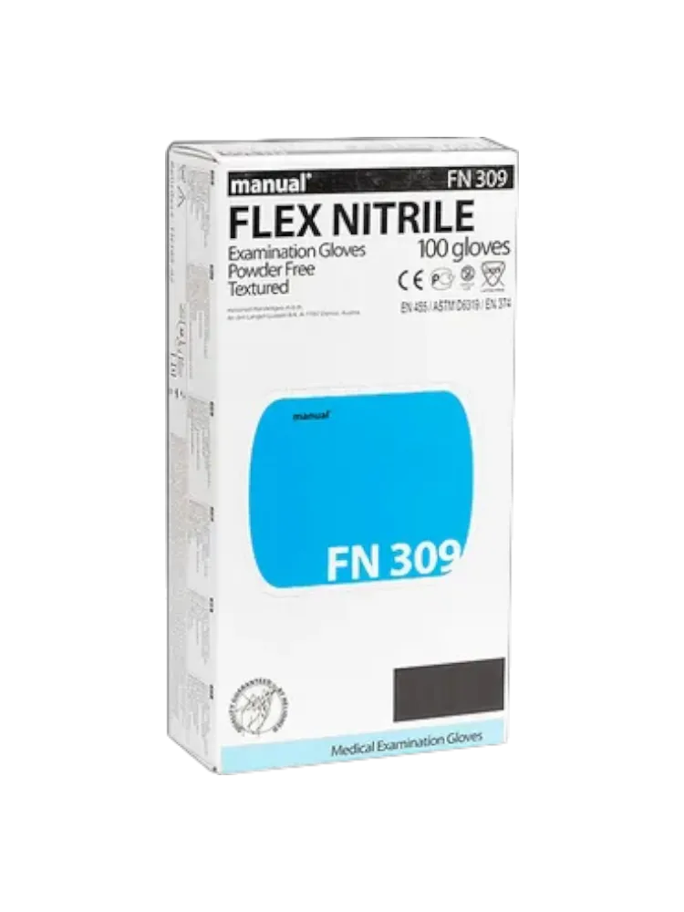 Перчатки Manual FN309l  нитрил. р-р L  синие