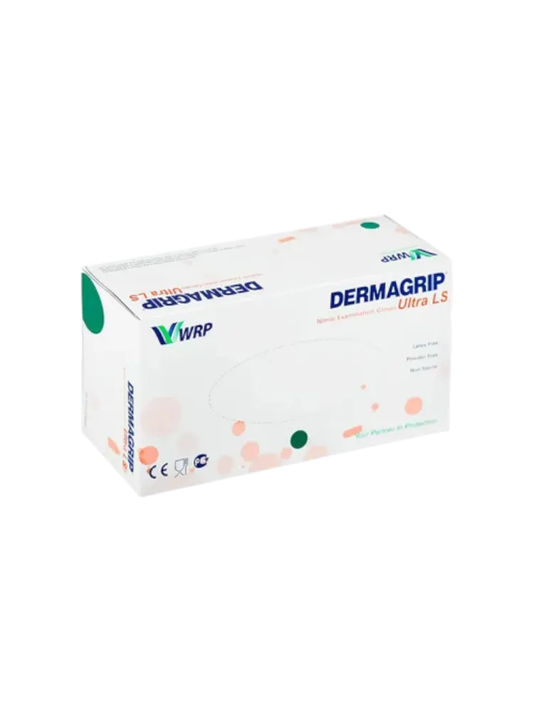 Перчатки нитрил.смотровые неопудр.нестер Dermagrip Ultra р-рS