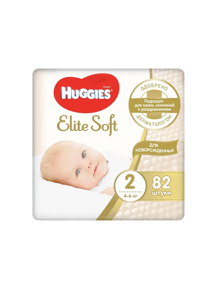 Подгузники Huggies Elite Soft Mega 4-6кг №82