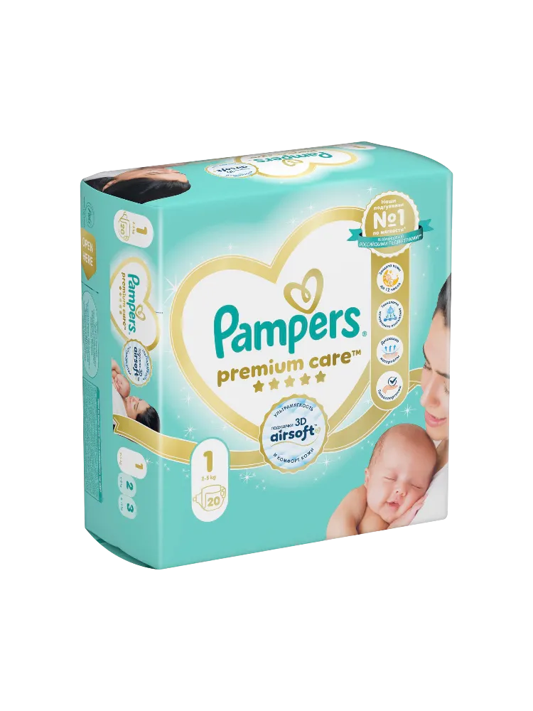 Подгузники Pampers PremCare Newborn 2-5 кг №20
