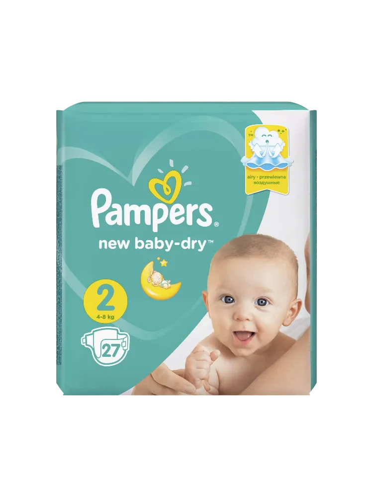 Подгузники Pampers New Baby Dry 3-6 кг №27