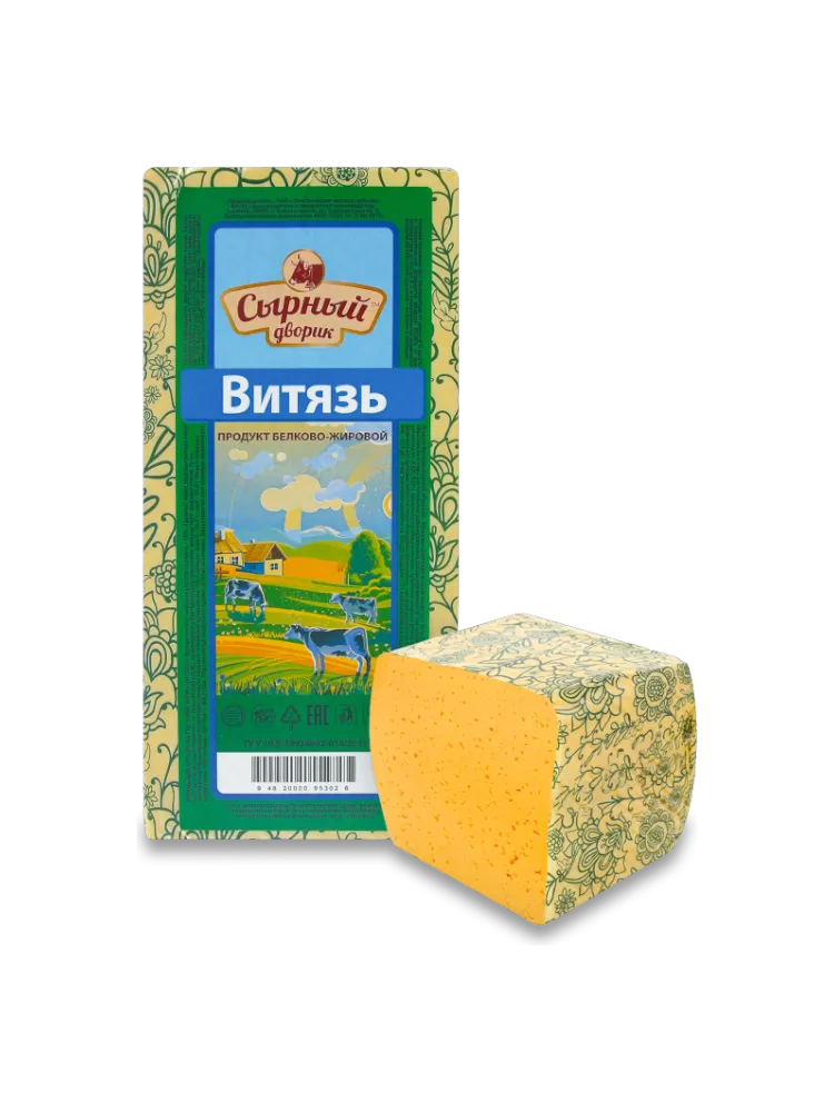 ПРОДУКТ СЫРНЫЙ ВИТЯЗЬ 50% СЫРНЫЙ ДВОРИК