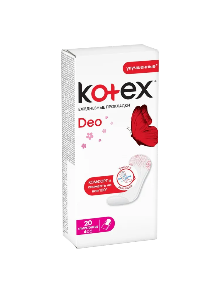 Прокладки Kotex Deo Ultraslim fiat №20 ежедн.