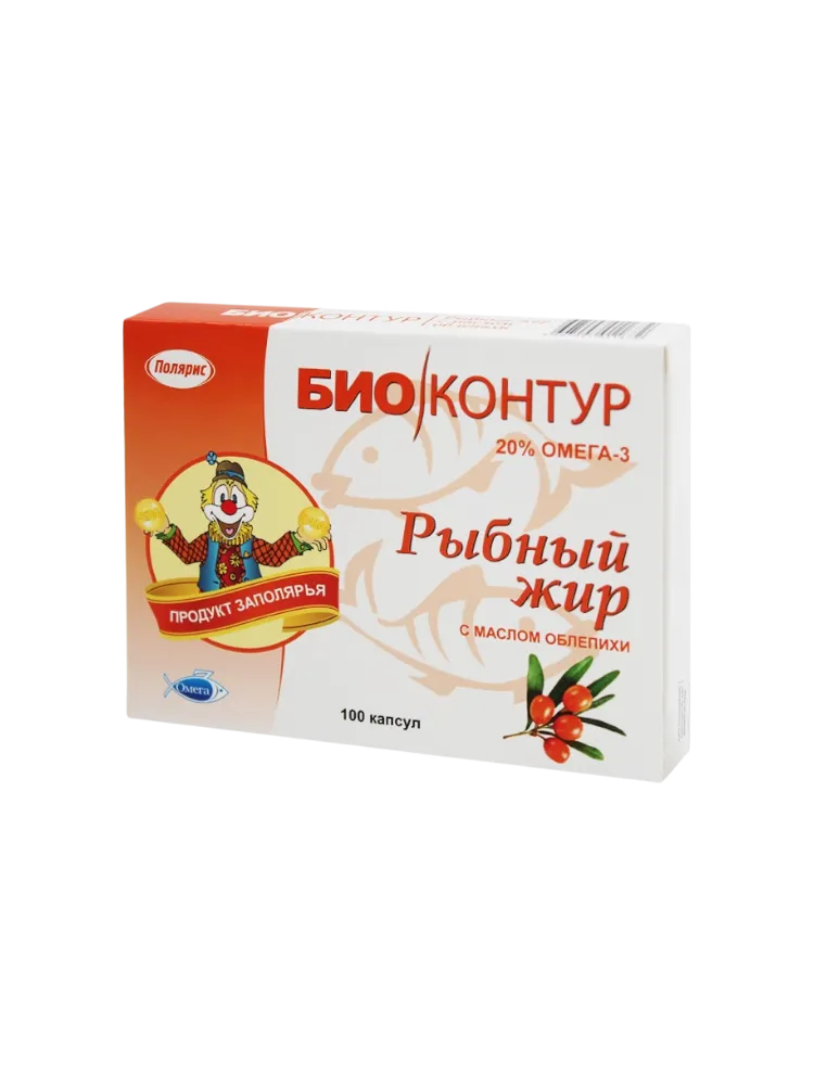 Рыбный жир с облепих.капс.0,3г №100