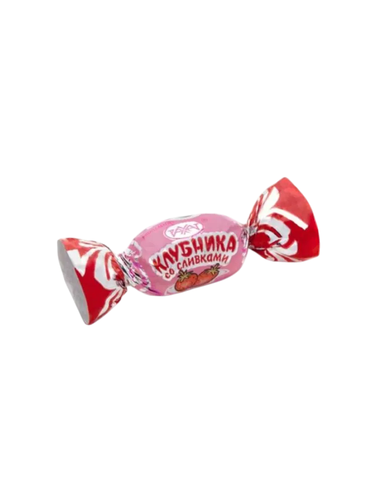 РАХАТ КАРАМЕЛЬ КЛУБНИКА СО СЛИВКАМИ