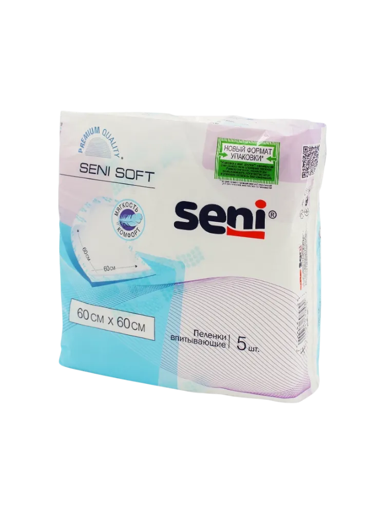 ПЕЛЕНКИ УРОЛОГИЧЕСКИЕ SENI SOFT 60*60СМ № 5