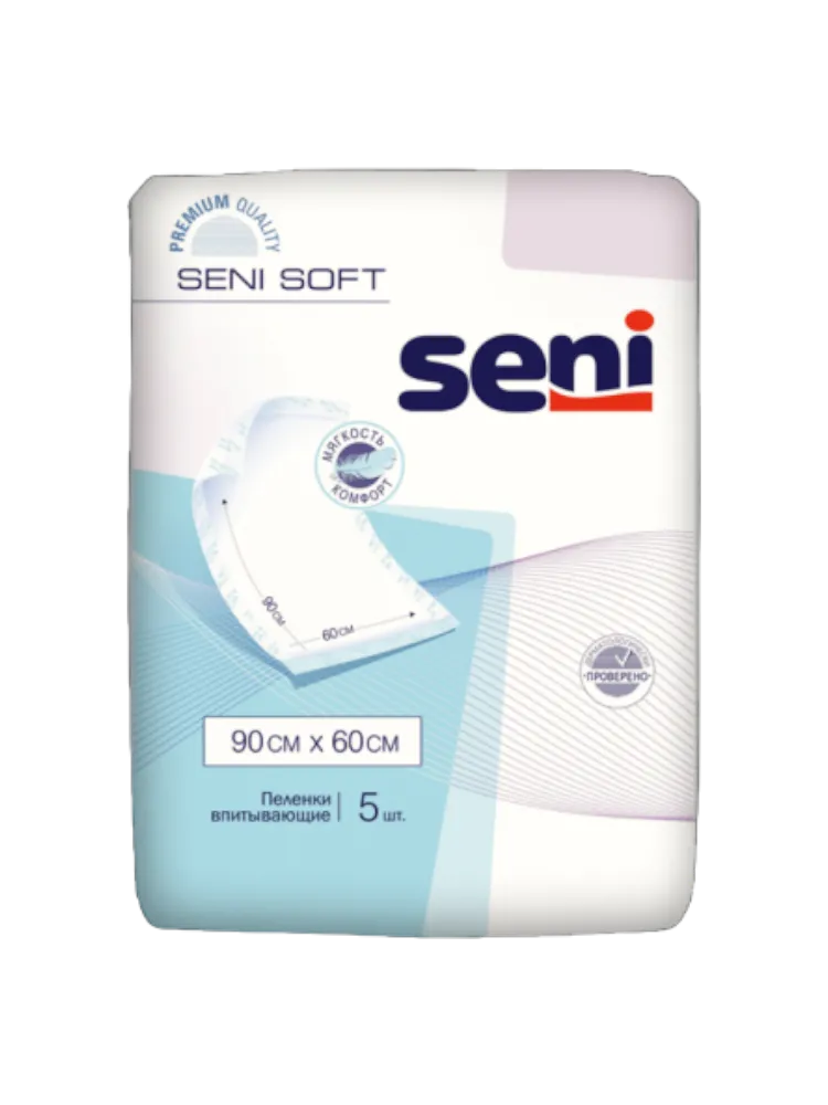 ПЕЛЕНКИ УРОЛОГИЧЕСКИЕ SENI SOFT 90*60СМ № 5