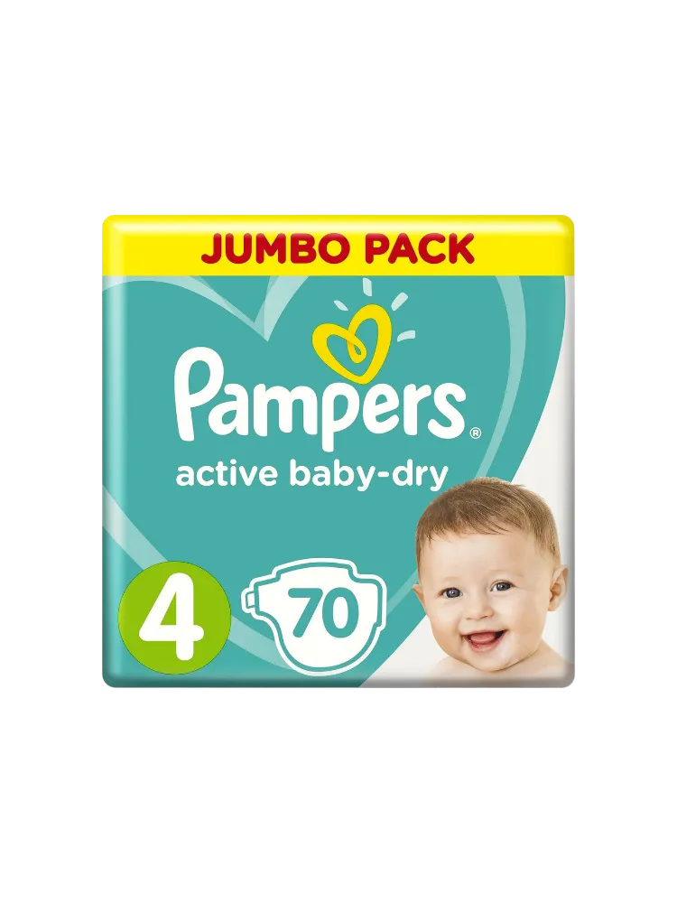 Подгузники Pampers Activ Baby Dry 8-14 кг №70 